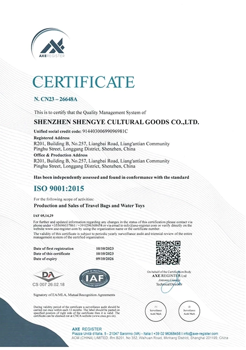 ISO 9001:2015 -en
