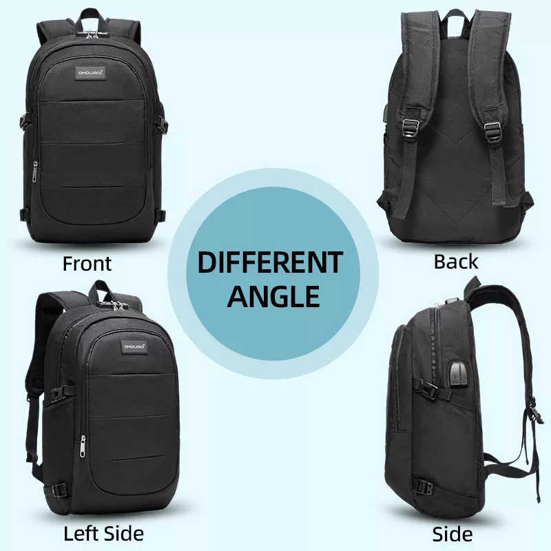 multi compartment anti theft backpack