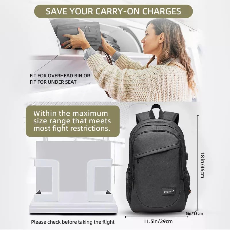 Backpack size and capacity reference