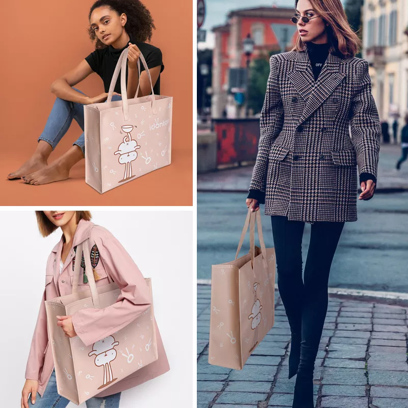 large capacity pu tote bag
