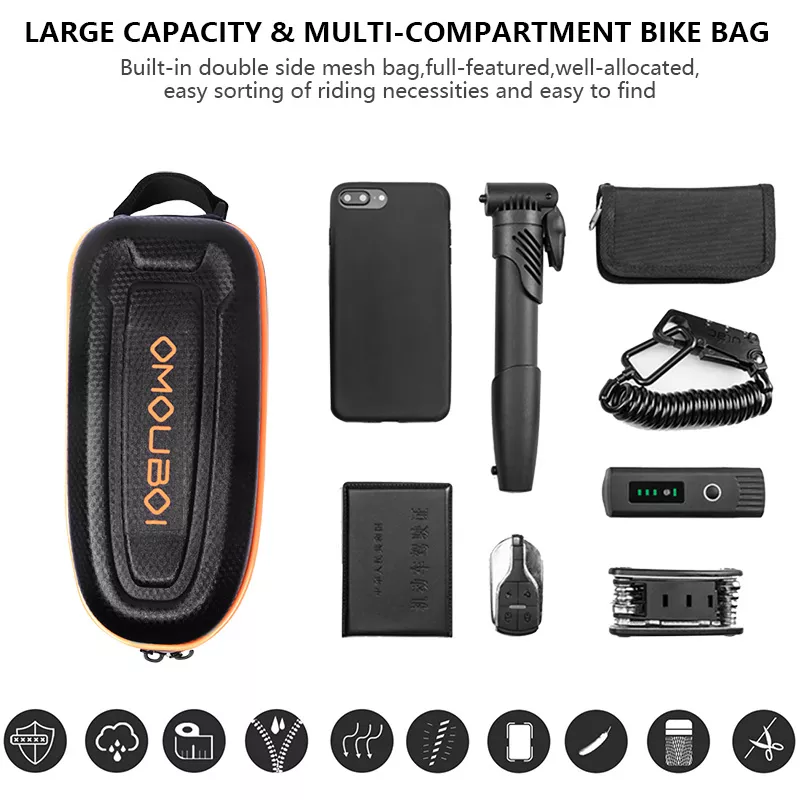 shockproof bike top tube bag