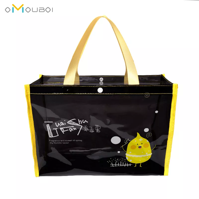 water‑resistant transparent tote bag
