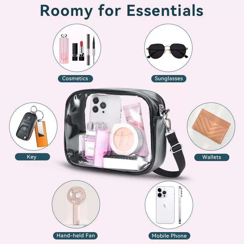 wholesale stadium compliant transparent purse