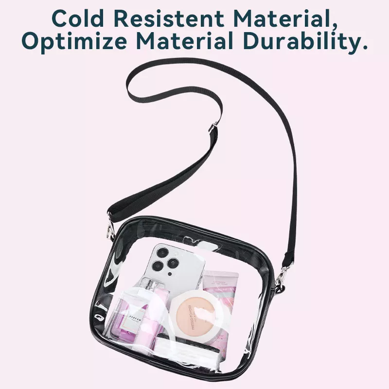 bulk clear pvc crossbody sling bag