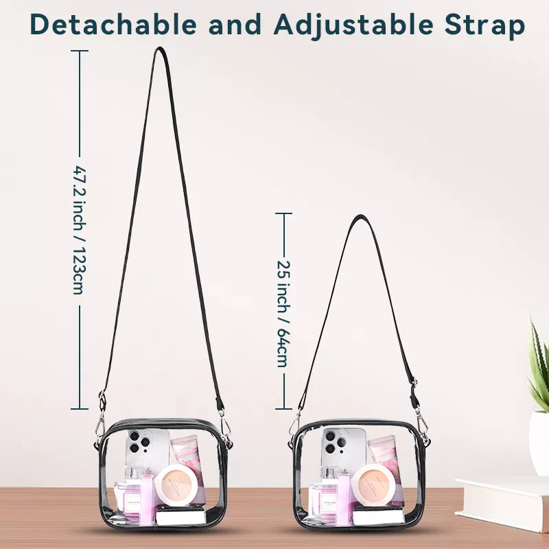event approved clear crossbody